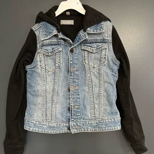 DL1961 Denim and Black Kids Jean Jacket